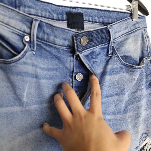 RtA Boyfriend Denim Straight Ryder Paint Distressed Washed Cross 28 Jeans - Picture 4 of 11